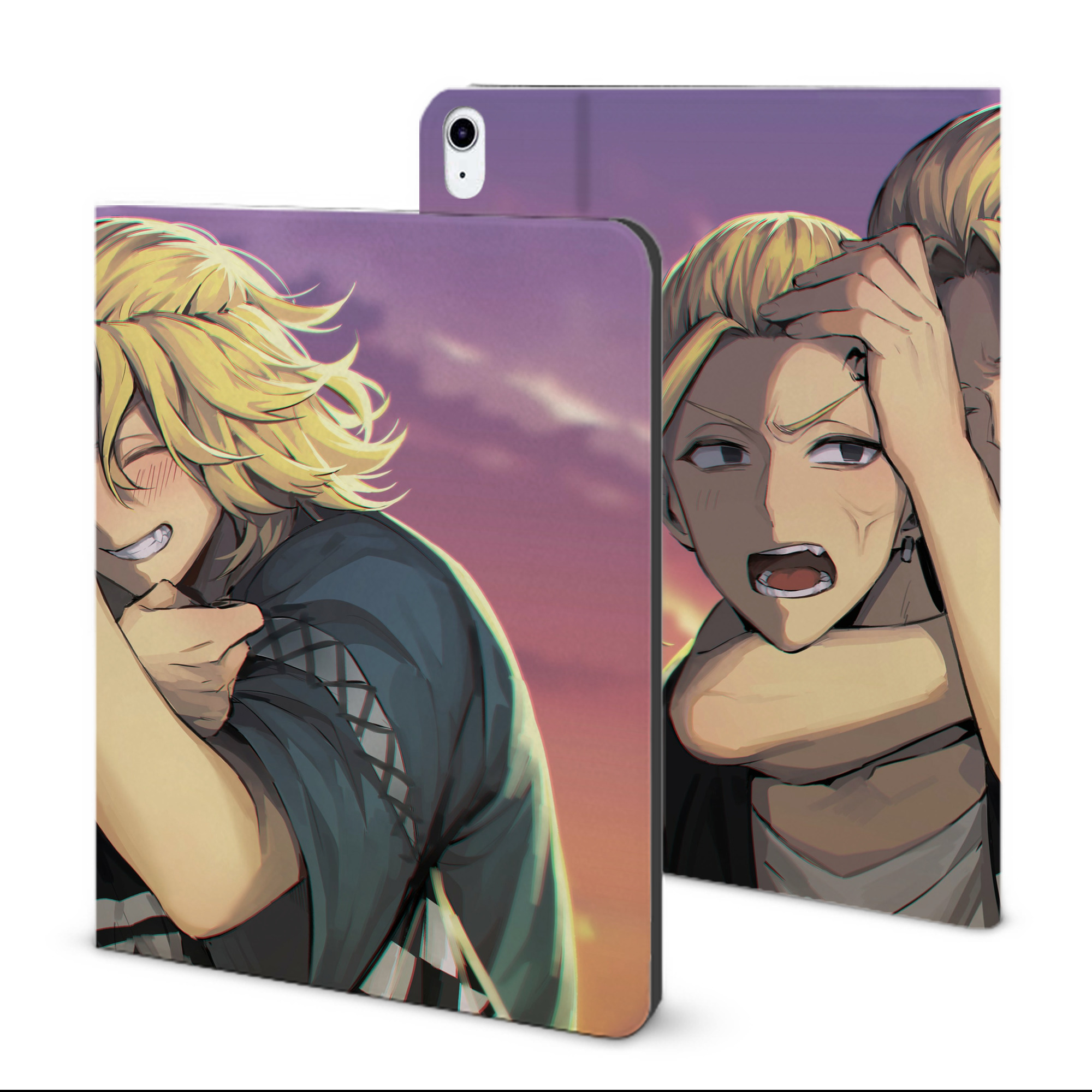 （画像用） 東京リベンジャーズ Tokyo Revengers IPad ケース ブック型 PUレザー TPU 耐衝撃 軽量 薄型 ペン収納なし 全面保護 IPad 各モデル対応